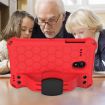 Shockproof Case for Galaxy Tab A 8.0 (2018) w/ Straps (Red+Black) - 5