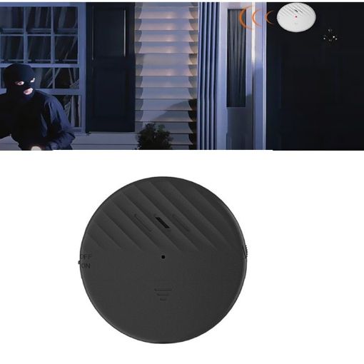 C100 125dB Vibration Sensor Door Window Anti-theft Alarm (Black) - 1