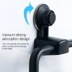 Toilet Suction Cup Towel Ring Rack - Rose Red, Multifunctional - 3