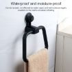Toilet Suction Cup Towel Ring Rack - Rose Red, Multifunctional - 4