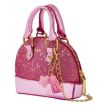 Silver Mini Leather Shoulder Bag - Cute Messenger Tote for Girls - 2