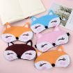 Blue Cute Fox 3D Sleep Ice Travel Mask Cover - 3