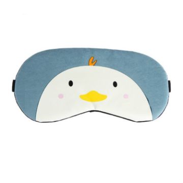 Cute Dark Blue Chick Cartoon Animal Sleep Eye Mask Cover - 1