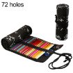 Calligraphy Canvas Roll Pencil Case - 72 Holes Stationery Pouch - 1