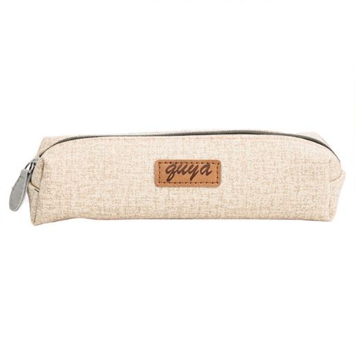 Large Capacity Creative White Pencil & Makeup Bag - 1