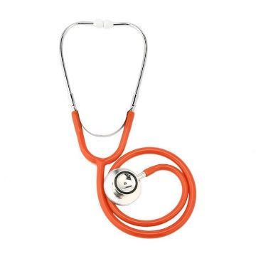 Double-Sided Cardiology Stethoscope, Yellow, Aluminium Chestpiece - 1