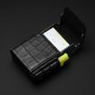 Black PU Leather Case: Cigarettes, Lighter, Business Cards (100 Patterns) - 3