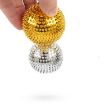 Magnetic Massage Ball Pair for Finger & Plantar Pressure Relief, 5.6cm Gold - 3