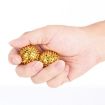 Magnetic Massage Ball Pair for Finger & Plantar Pressure Relief, 5.6cm Gold - 4