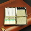 Double-Sided Metal Cigarette Case, Holds 14 Sticks (Silver) - 3