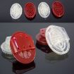 Meridian Brush Body Massager - Dark Red, Five Lines Massage Brush - 5
