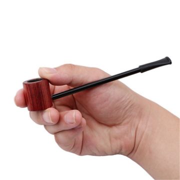 Ebony Popeye Portable Creative Herb Tobacco Smoking Pipe (Red) - 1