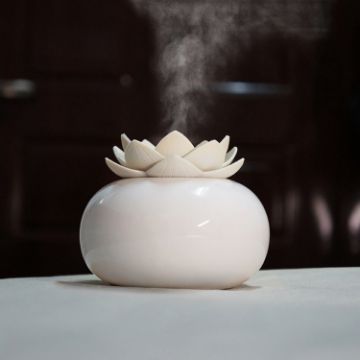 White Lotus Ceramic Nano Spray Humidifier & Air Purifier - 1