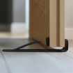Black Multi-function Spring Door Stopper Wedge Holder Simple Style - 5