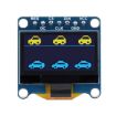 Waveshare 0.96" OLED Display, 128x64, SPI/I2C, Yellow Blue - 1