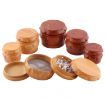 Red Wood Drum Smoke Grinder, Size L - Tobacco Spice Crusher - 5