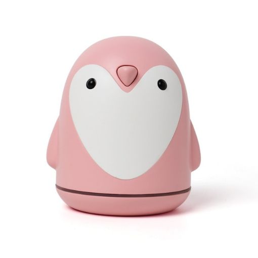 Cute Penguin USB Aroma Humidifier 220ml Air Purifier (Pink) - 1