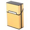 Gold Aluminum Cigar Cigarette Case Tobacco Holder Box - 2