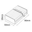Gold Aluminum Cigar Cigarette Case Tobacco Holder Box - 6
