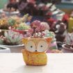 Ceramic Fox Succulent Thumb Pot, Random Color (No Plants) - 2