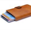 Black PU Aluminum Anti-Theft RFID Shielding Card Case Wallet - 6