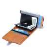 Royal Blue PU Aluminum Alloy Anti-Theft RFID Shielding Wallet - 5