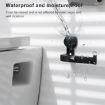 Suction Cup Removable Wall-Mount Toilet Paper Holder (Black) - 6