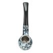 Ceramic Wood Smoking Pipe with Mouthpiece for Cigarettes - 3