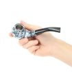 Ceramic Wood Smoking Pipe with Mouthpiece for Cigarettes - 6