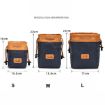 S.C.COTTON Blue M Waterproof Lens Protection & Storage Bag - 3