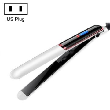2-in-1 Curling & Straightening Iron 35W Dual-Use, US Plug, White - 1