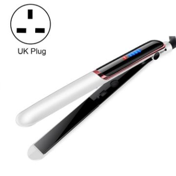35W Dual-use Electric Curling & Straightening Splin, UK Plug White - 1