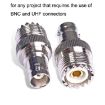 BNC Female to UHF PL-259 Female RF Coax Adapter Connector - 5