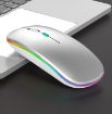 Silent RGB Backlit Bluetooth Dual Mode Mouse - Silver, 3 Keys - 1