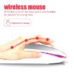 Silent RGB Backlit Bluetooth Dual Mode Mouse - Silver, 3 Keys - 3