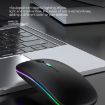 Silent RGB Backlit Bluetooth Dual Mode Mouse - Silver, 3 Keys - 6
