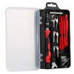 135 in 1 Mobile Phone & Clock Repair Screwdriver Tool Set (Black Red) - 2