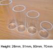 5PCS Transparent 60mm Acrylic Guitar Slide Tube Folk Block - 3