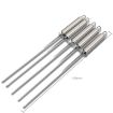 BBQ Skewer Set: 5 PCS Stainless Steel Pins with Heat-Proof Handles - 5