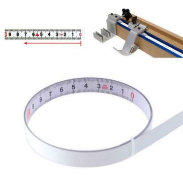 Reverse 1m Self-Adhesive Sticky Steel Ruler Tape Measure - 1