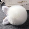 Purple Fur Pom Keychains Fake Rabbit Fur Ball Keychain - 4