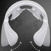 Pulse Neck Protector & Massager, Hot Compress, Two Ends, White - 4