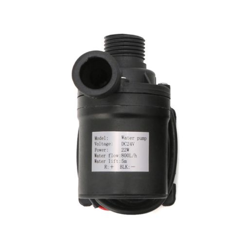 24V Solar Brushless Motor Water Pump, 800L/H Flow Rate - 1