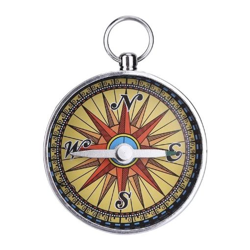 Portable Camping Outdoor Compass with Key Chain for Hiking - 1