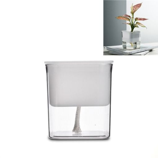 Translucent Automatic Water Absorption Hydroponic Flowerpot - 1