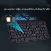 Mini Wireless Keyboard Mouse Set - Black for Notebook/Desktop - 4