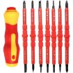 7 in 1 Red Multipurpose Screwdriver Set with Bit Insulation - 1