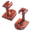 Retro Red Sandalwood Solid Wood Single Pipe Rack Display Stand - 3