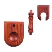 Retro Red Sandalwood Solid Wood Single Pipe Rack Display Stand - 5
