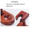 Retro Red Sandalwood Solid Wood Single Pipe Rack Display Stand - 6
